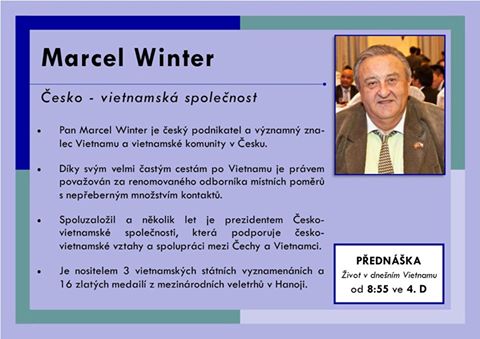 Marcel Winter přednášel 19.4. na Škole mezinárodních a veřejných vztahů v Praze
